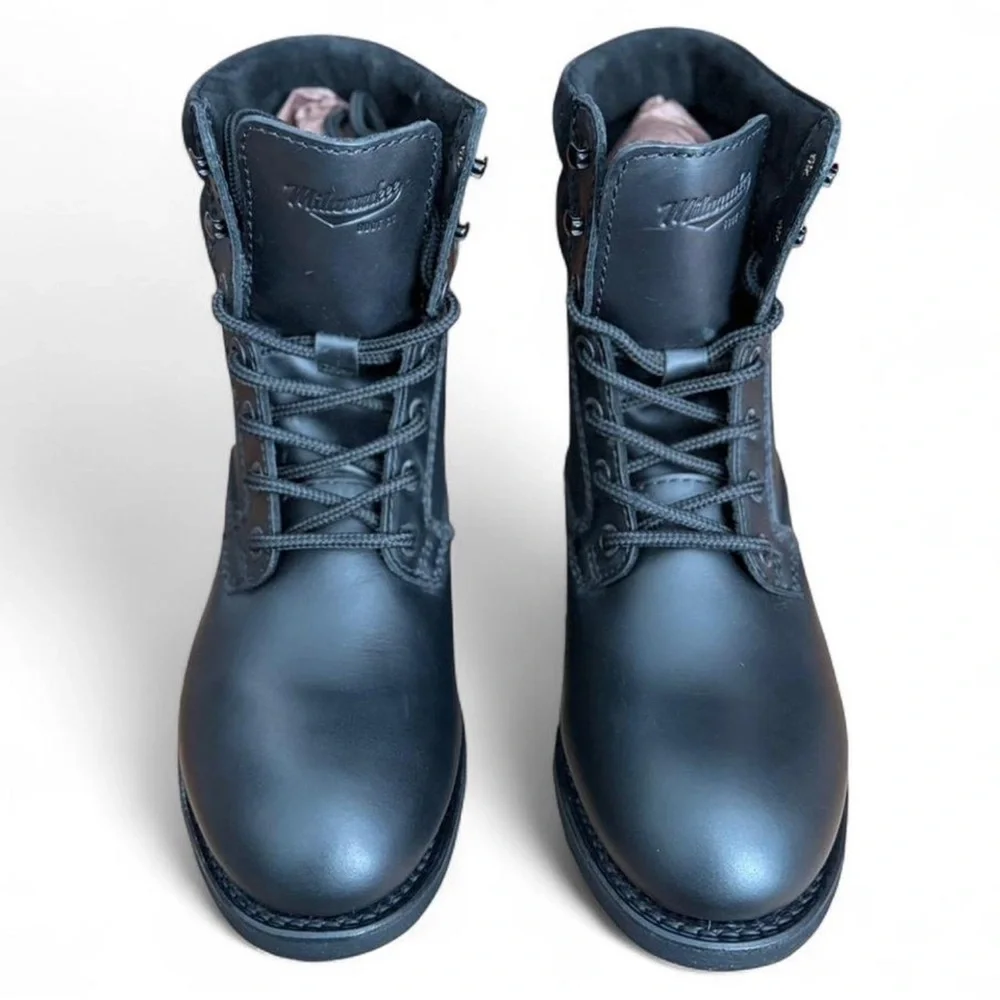 Milwaukee Boot Co. Black Leather Boots Size US Men’s 10 (NEW)